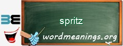 WordMeaning blackboard for spritz